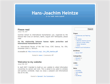 Tablet Screenshot of hans-joachim-heintze.de